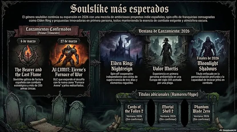 Lanzamiento souls-like en 2026