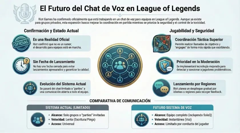 Chat de voz LoL infografía ElPozo King Upp