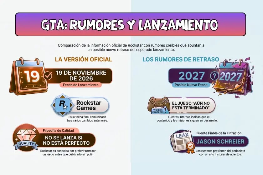 GTA VI FECHAS LANZAMIENTO fechas