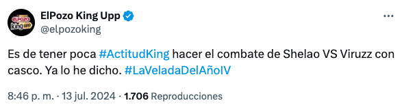 Twitter ElPozo King Upp en la Velada del Año IV ActitudKing