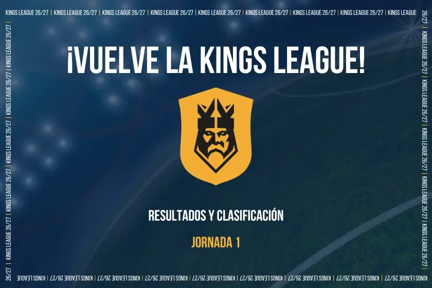 Vuelve la Kings League 2026 - resultados y clasificación jornada 1