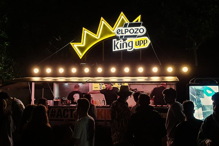 Foodtruck festivalera del ElPozo King Upp